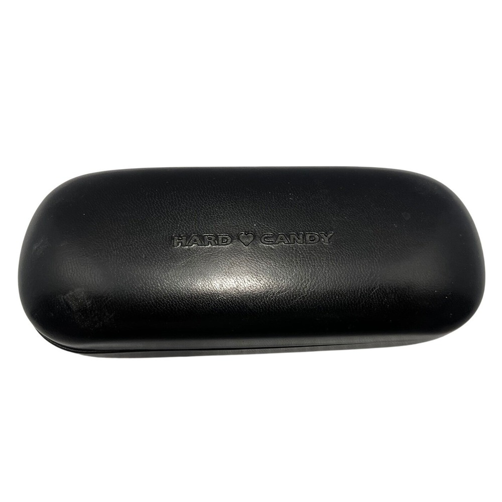 Hard Candy Eyeglasses Case Black Pink Interior Protective Eyewear Storage Used